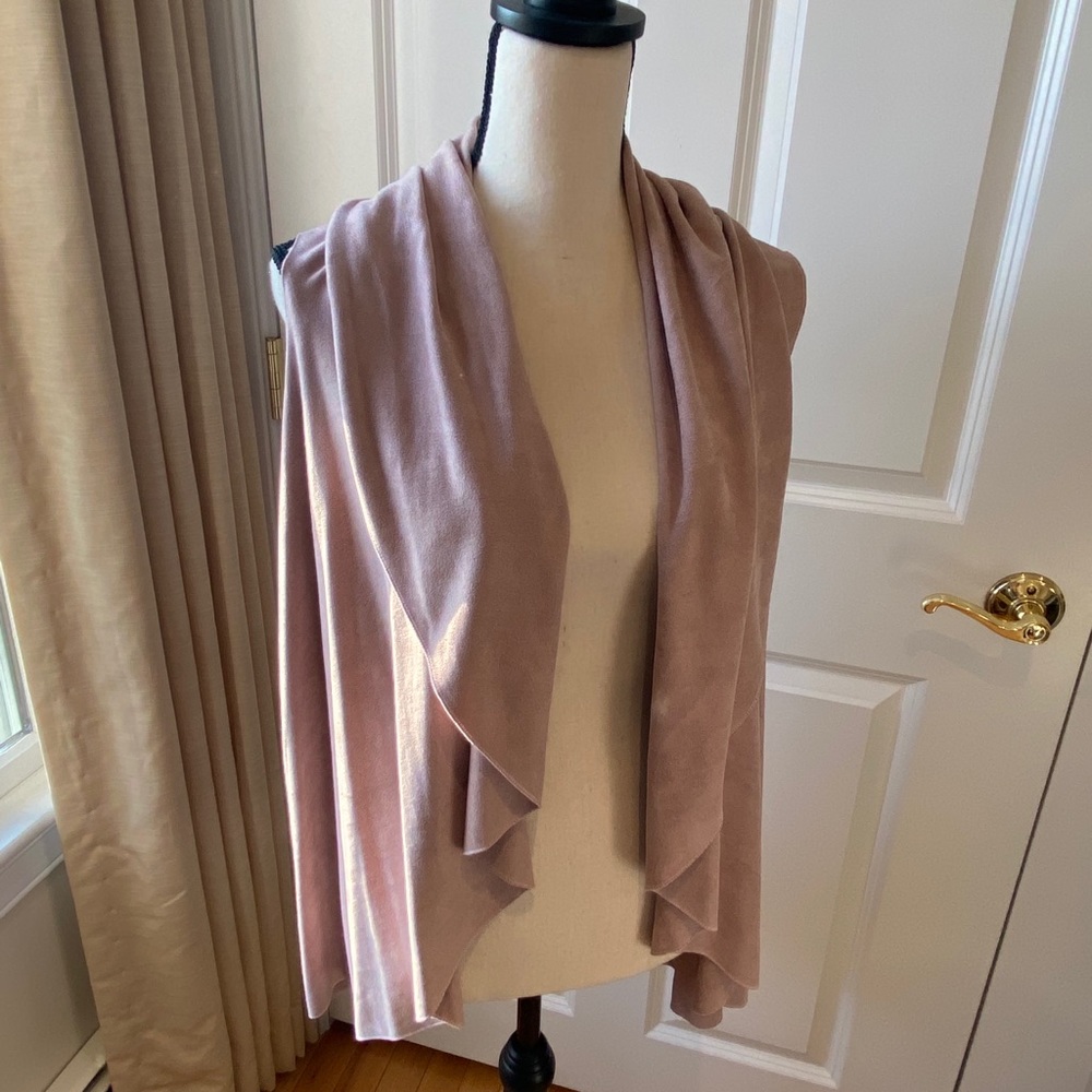 Slouchy Open Front Vest
